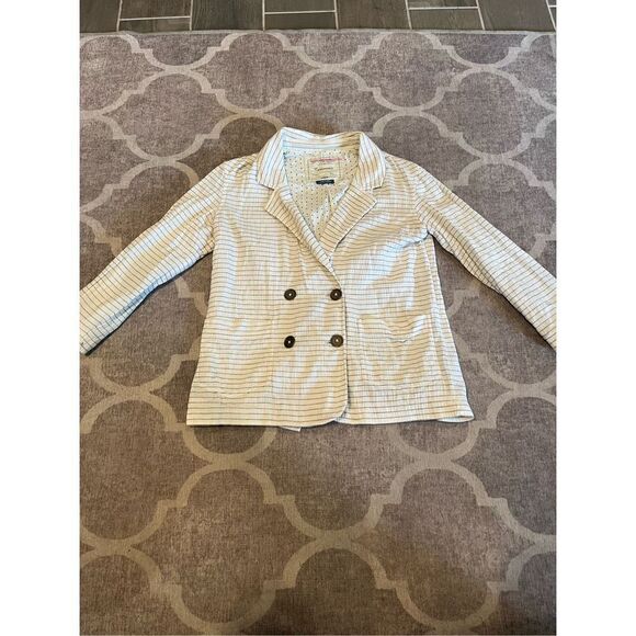 Anthropologie cartonnier striped lightweight blazer size xxs - Picture 1 of 6